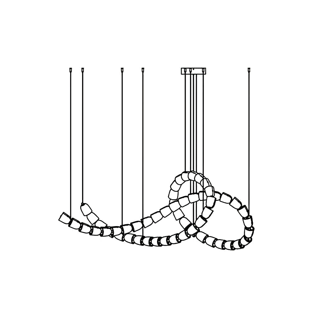 Nexus  Chrome   Crystal Chandelier