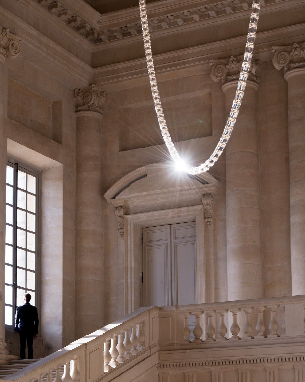 Elyisaine Chandelier Crystal Gold LED 3-Line
