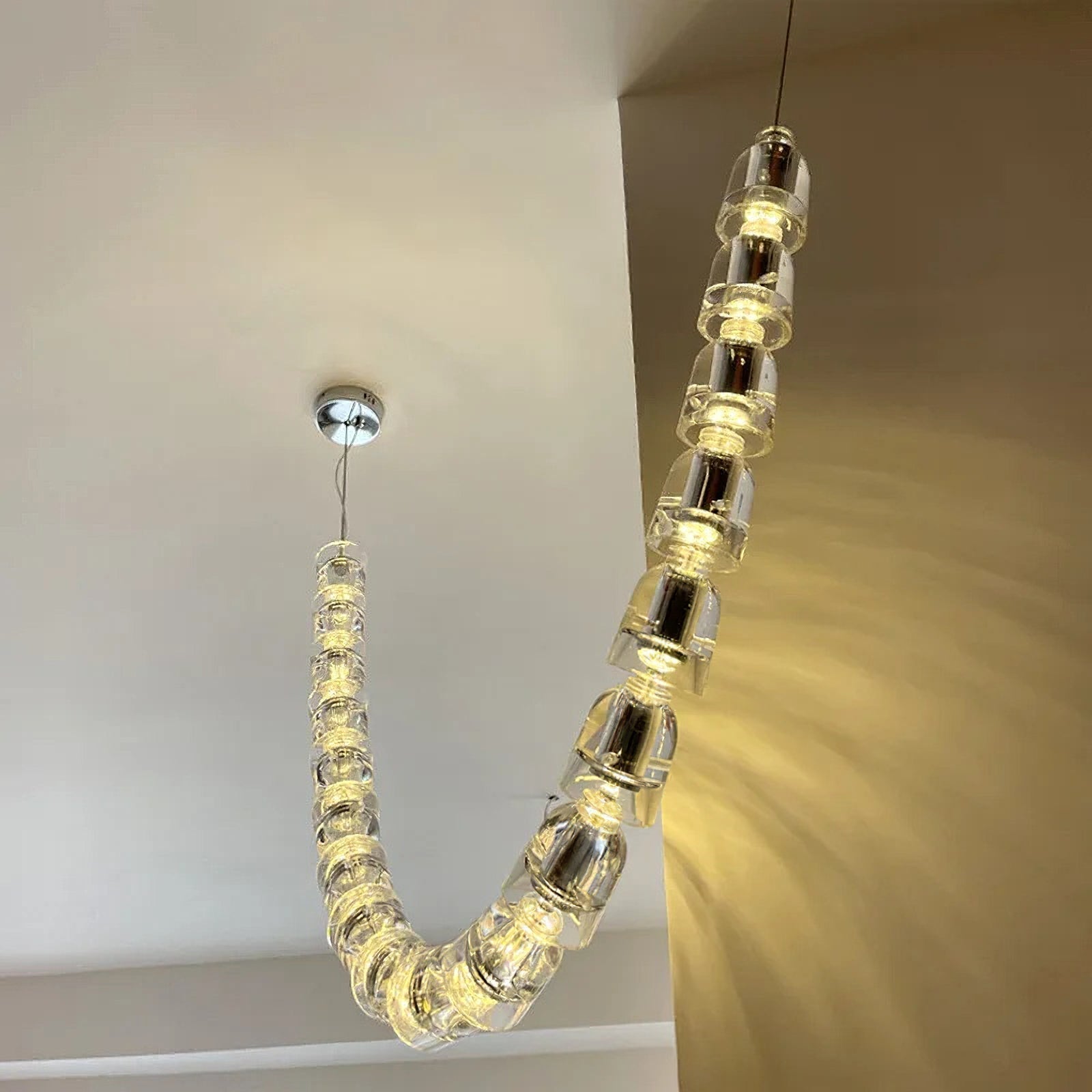 Nexus  Chrome   Crystal Chandelier