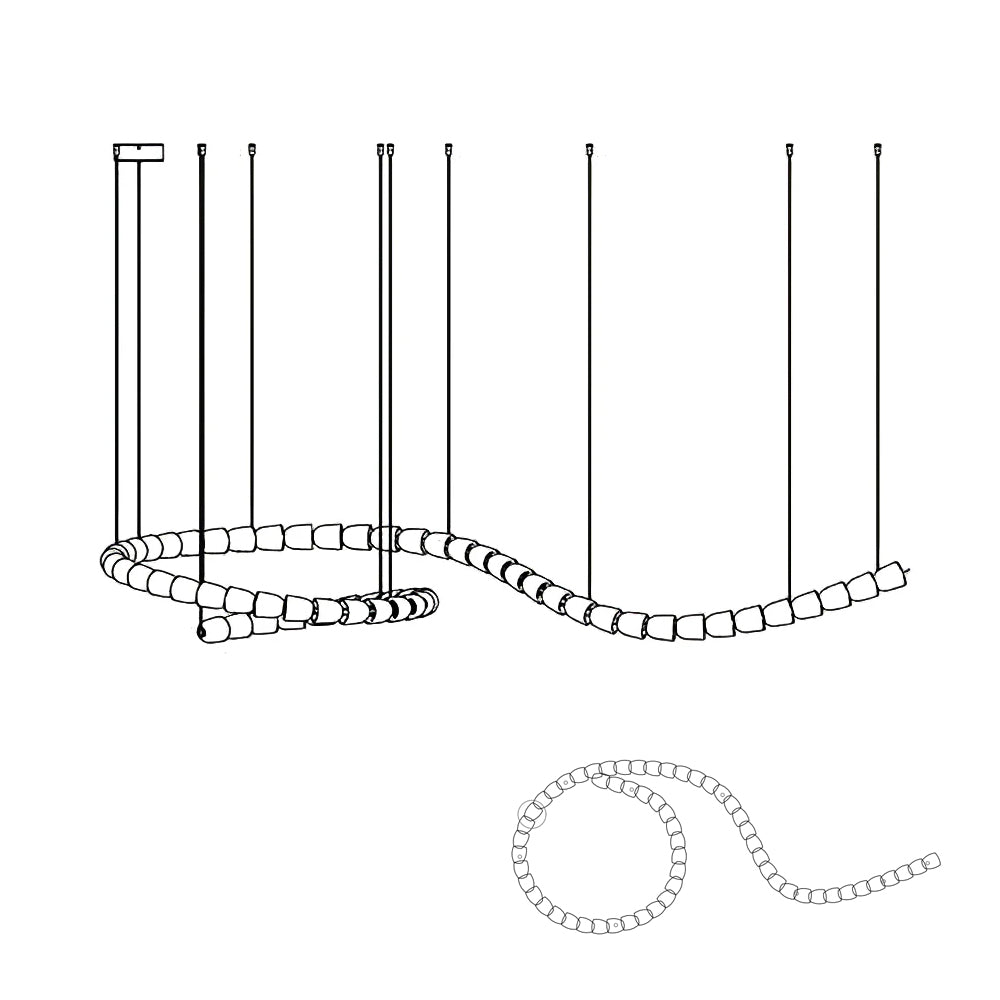 Nexus  Chrome   Crystal Chandelier