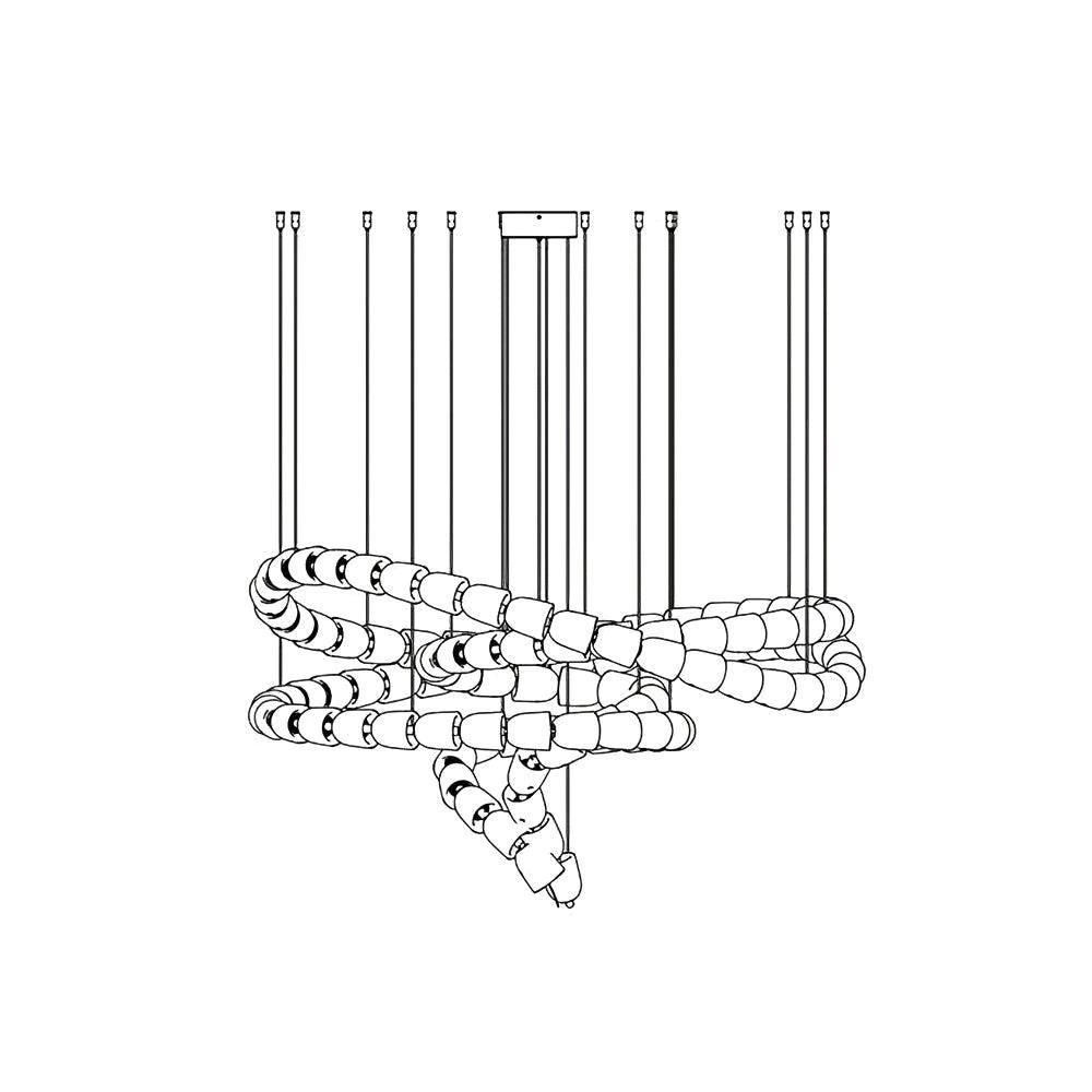 Cavenira Art Deco Crystal Chandelier