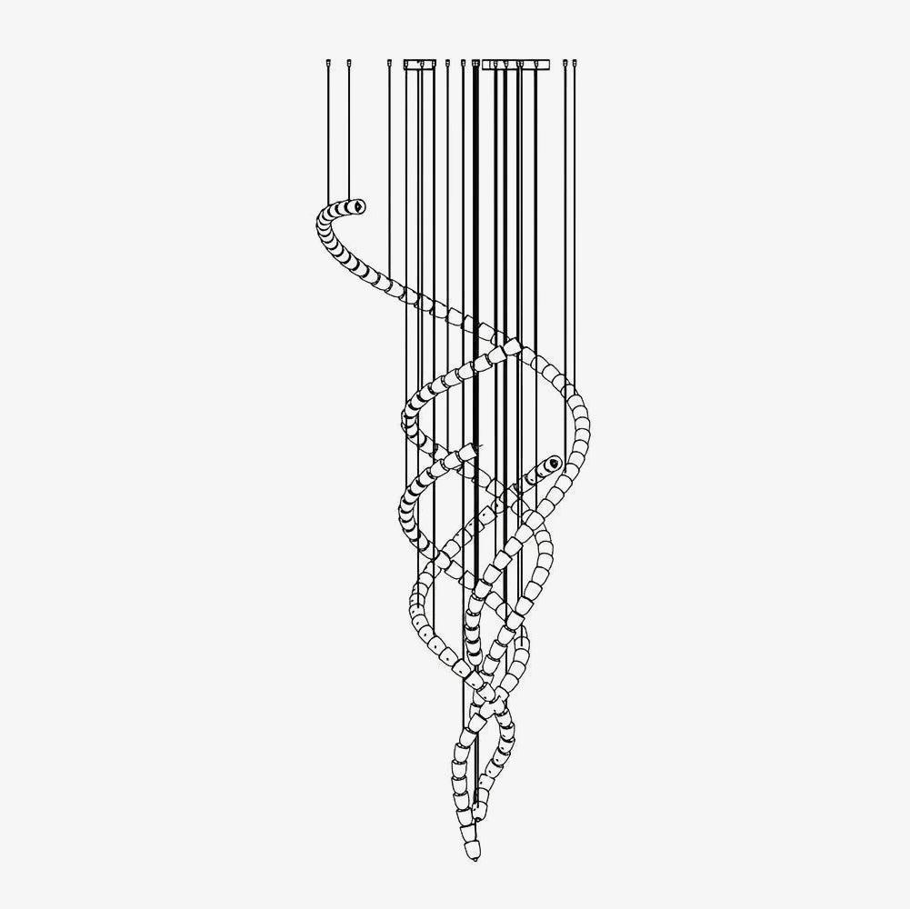 Cavenira Art Deco Crystal Chandelier