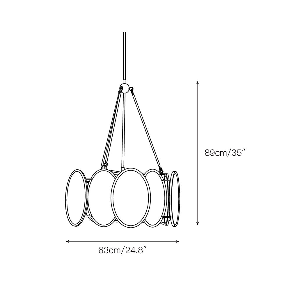 Liorisena Glass Chandelier