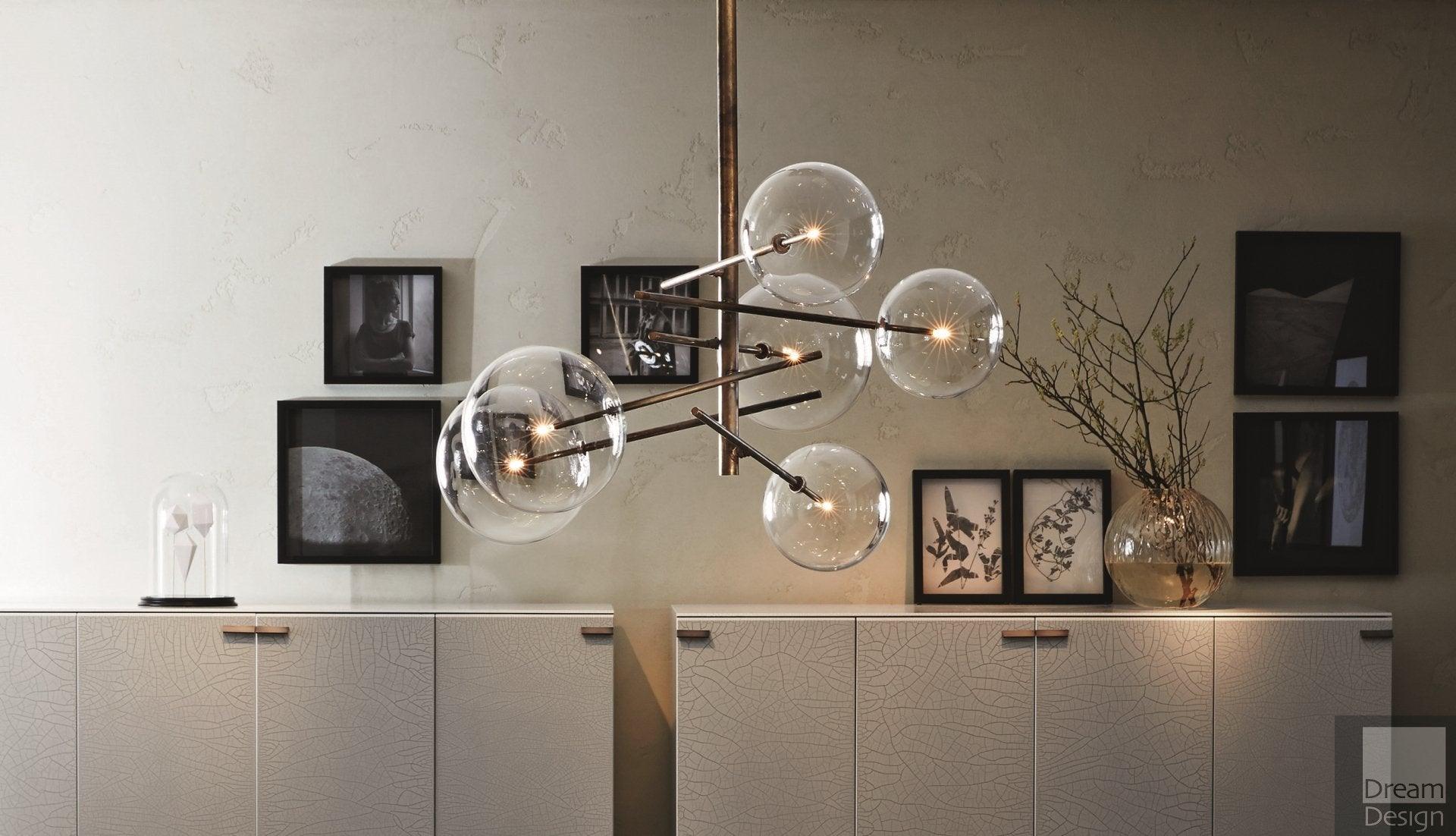 Aveno Chandelier LED Clear Crystal