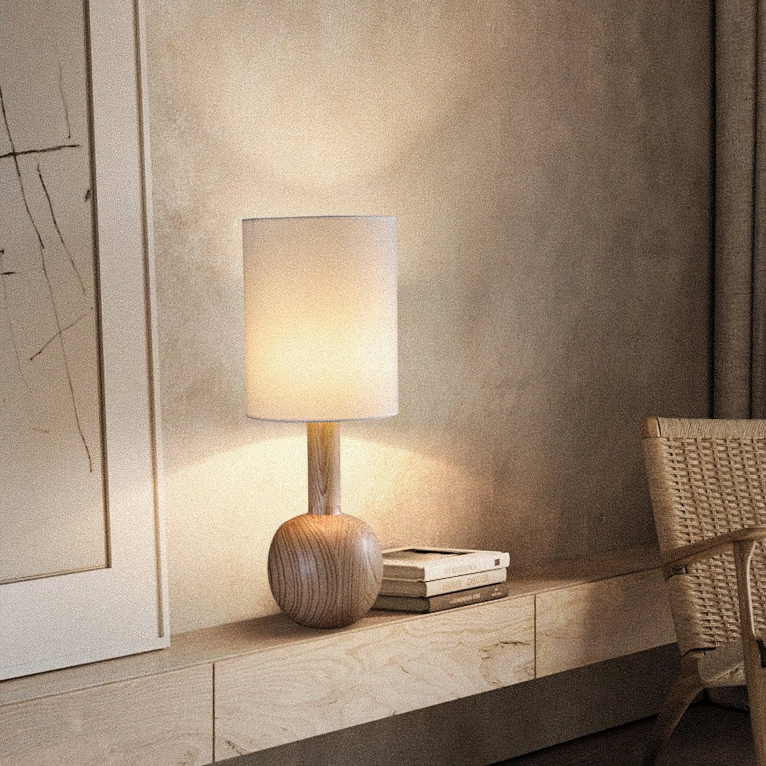 Ravmis Wooden Rustic Table Lamp