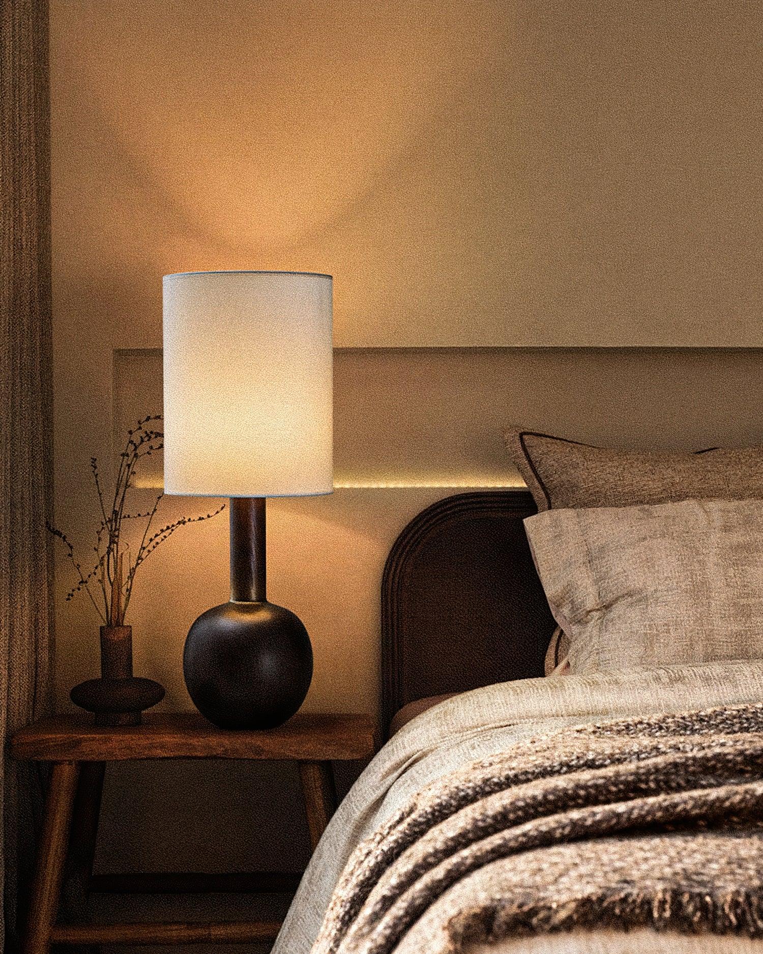 Ravmis Wooden Rustic Table Lamp