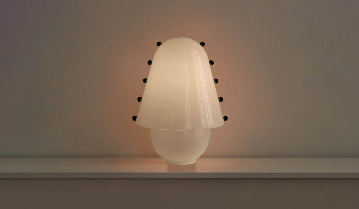 Enzo Contemporary Glass Table Lamp