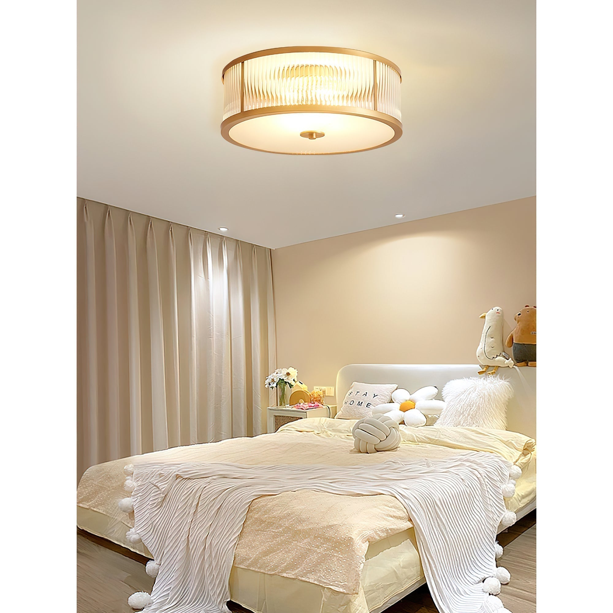 Veleriella Brass Glass CeIling Lamp