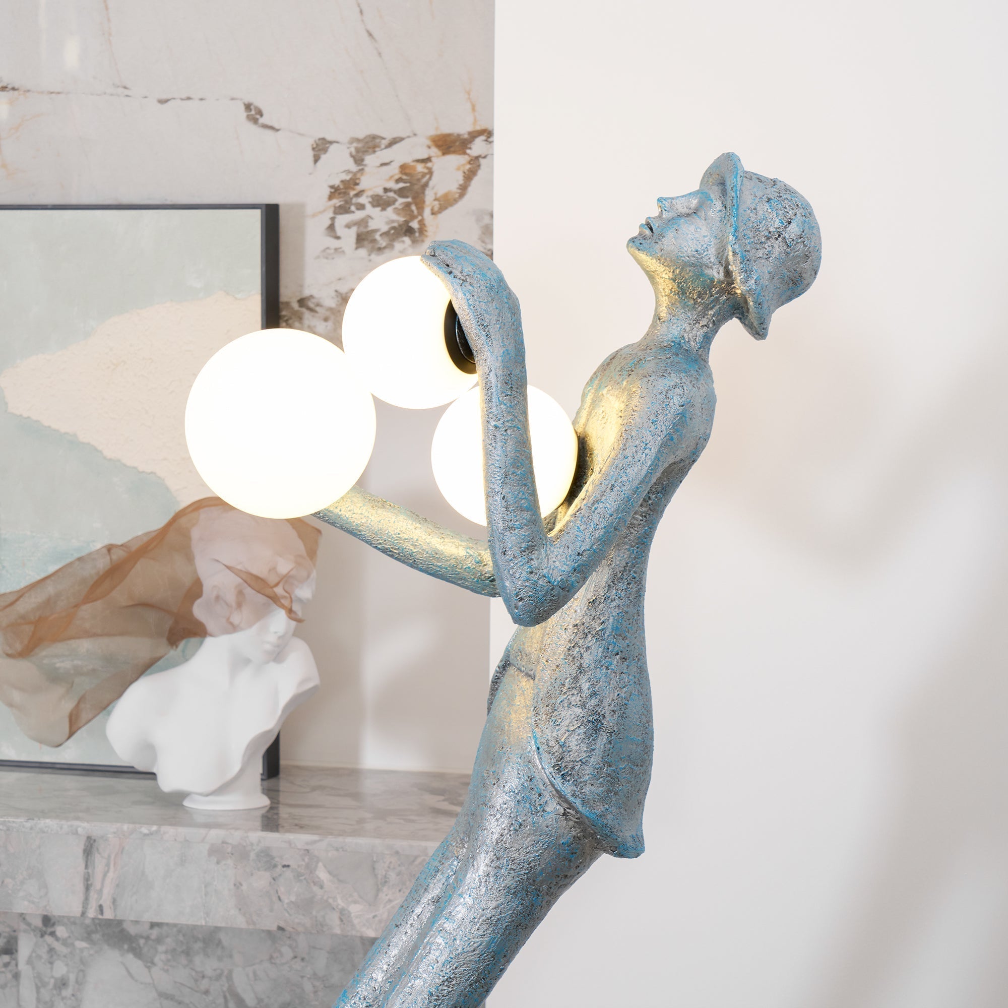 Evlirir Artistic Bronze Floor Lamp