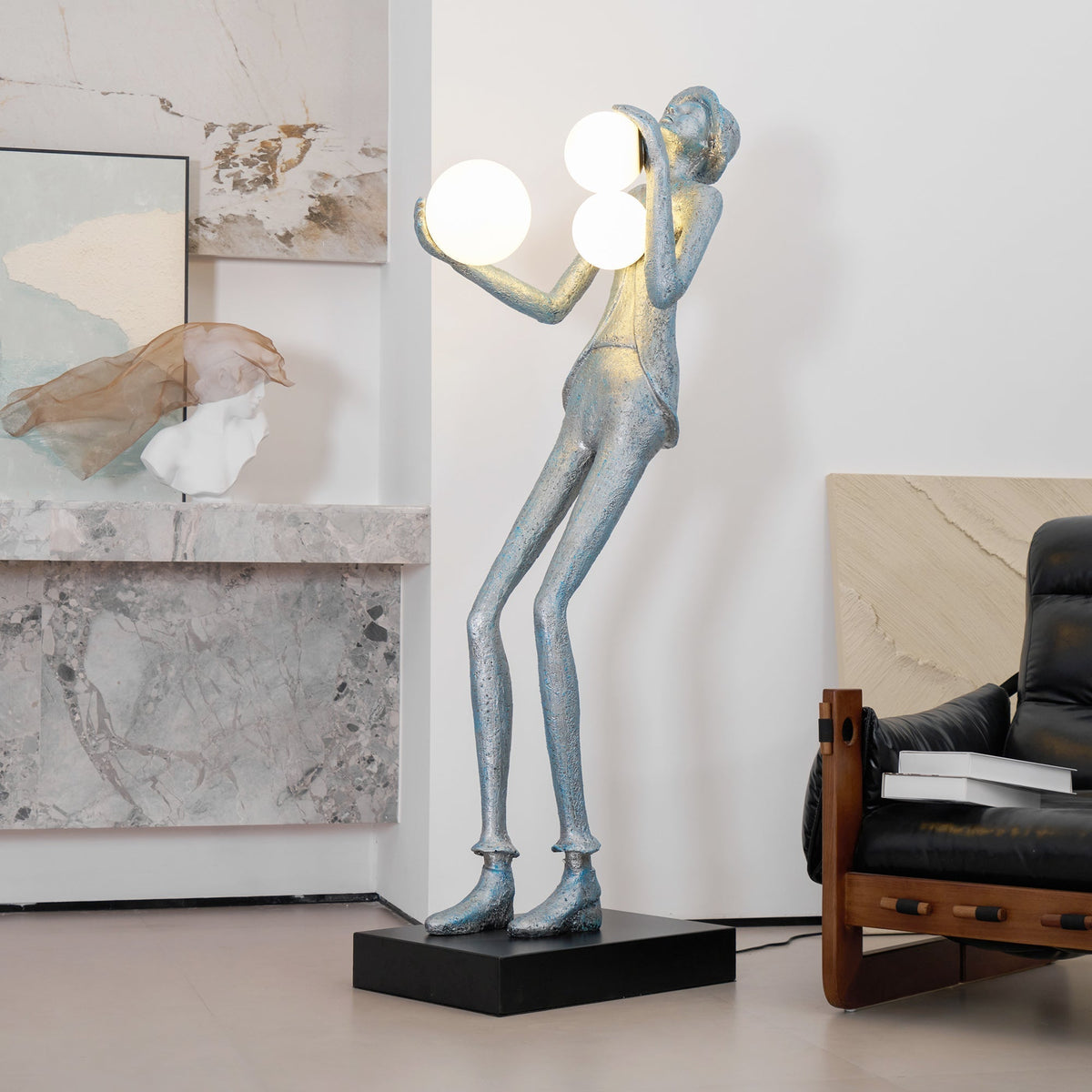 Evlirir Artistic Bronze Floor Lamp