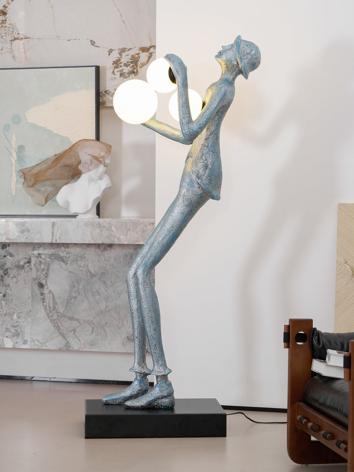 Evlirir Artistic Bronze Floor Lamp
