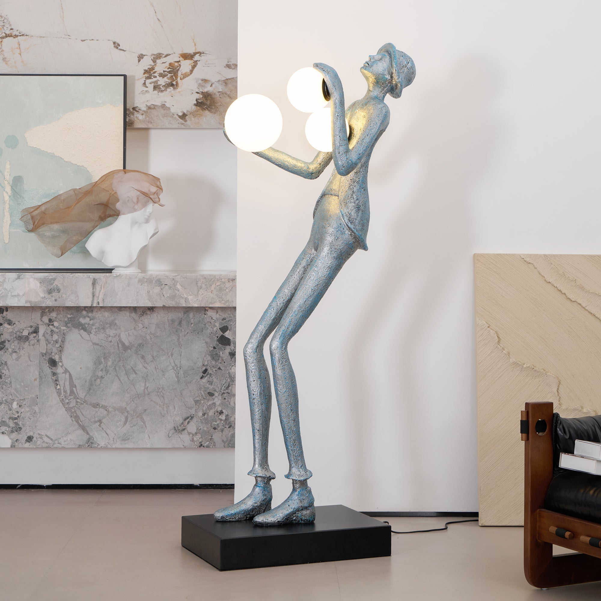 Evlirir Artistic Bronze Floor Lamp