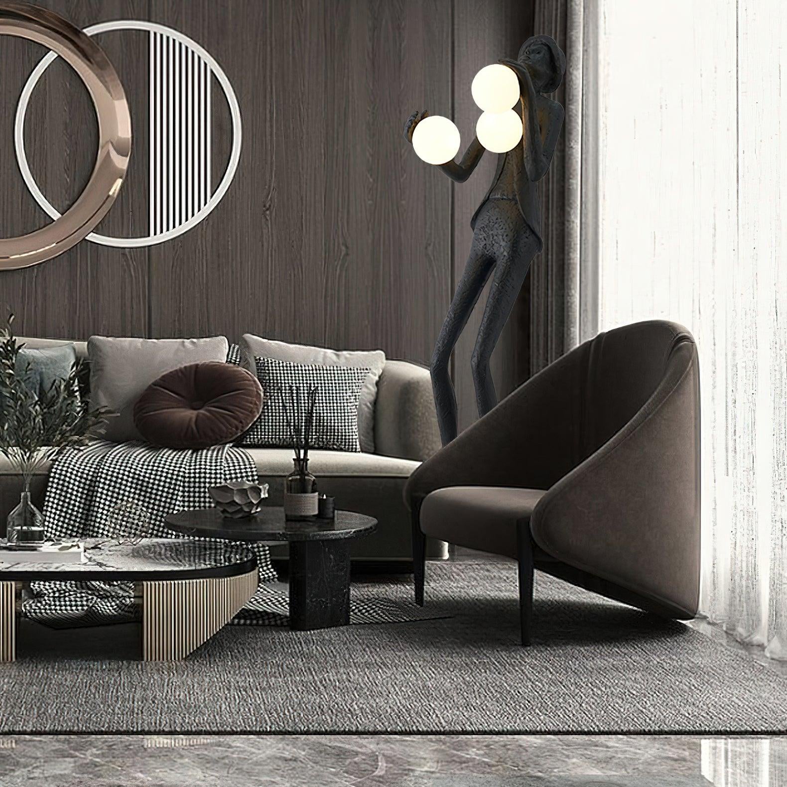 Evlirir Artistic Bronze Floor Lamp