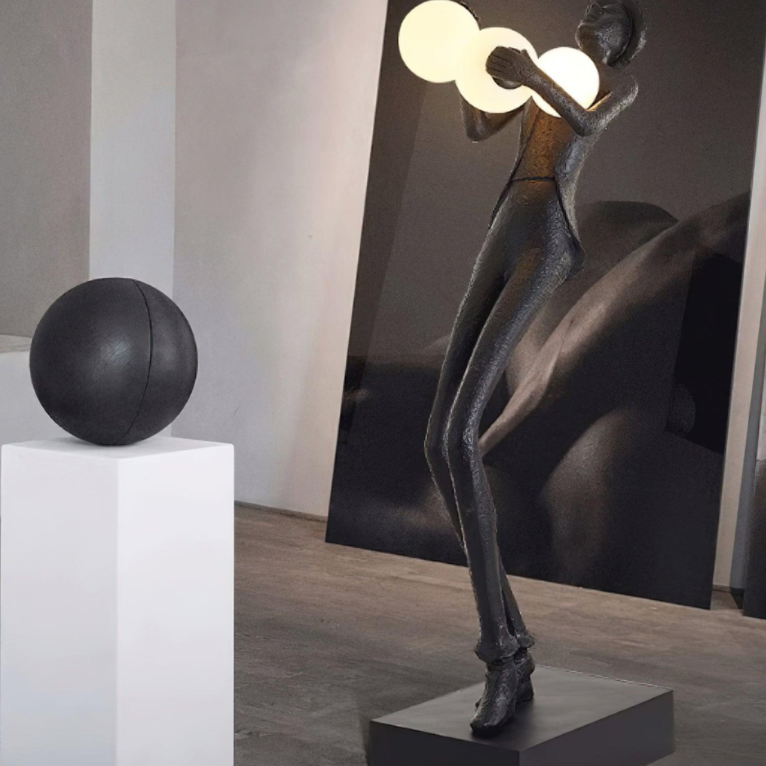 Evlirir Artistic Bronze Floor Lamp
