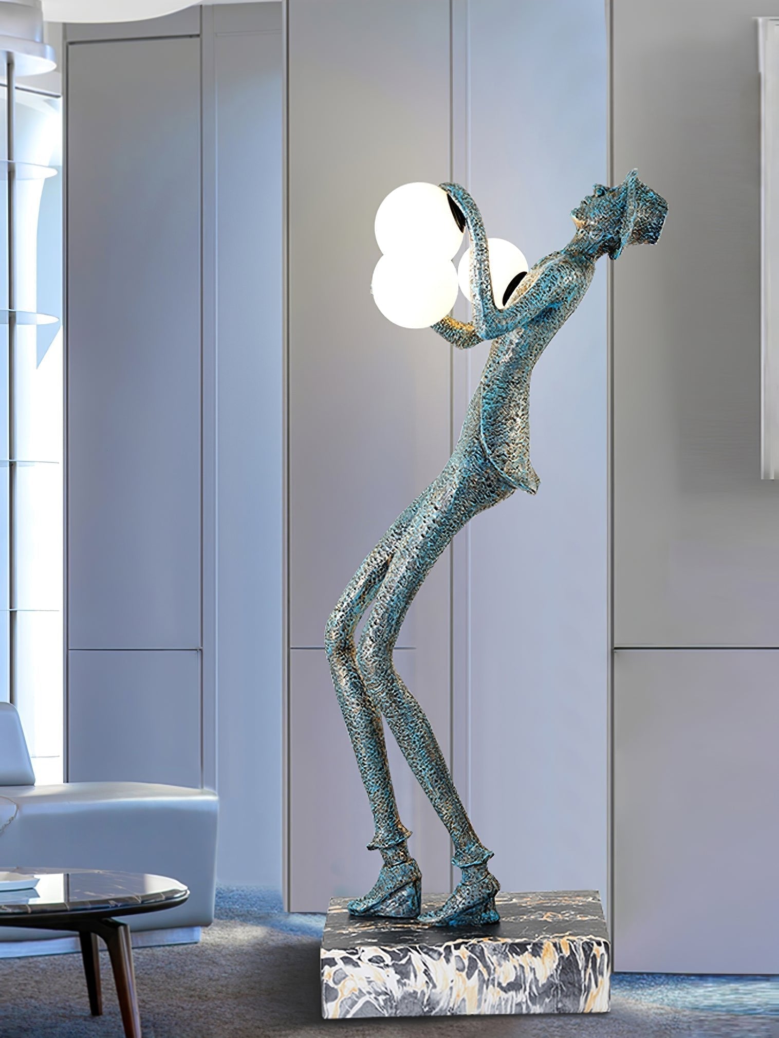 Evlirir Artistic Bronze Floor Lamp