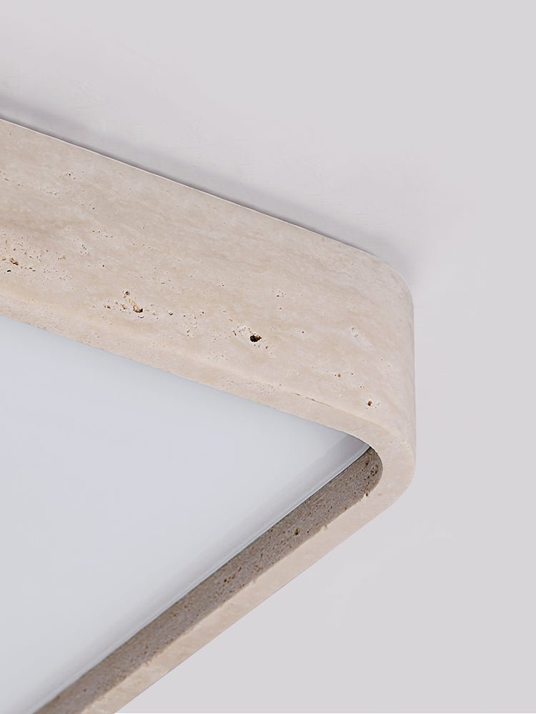 Ormian  Travertine Square Ceiling Light