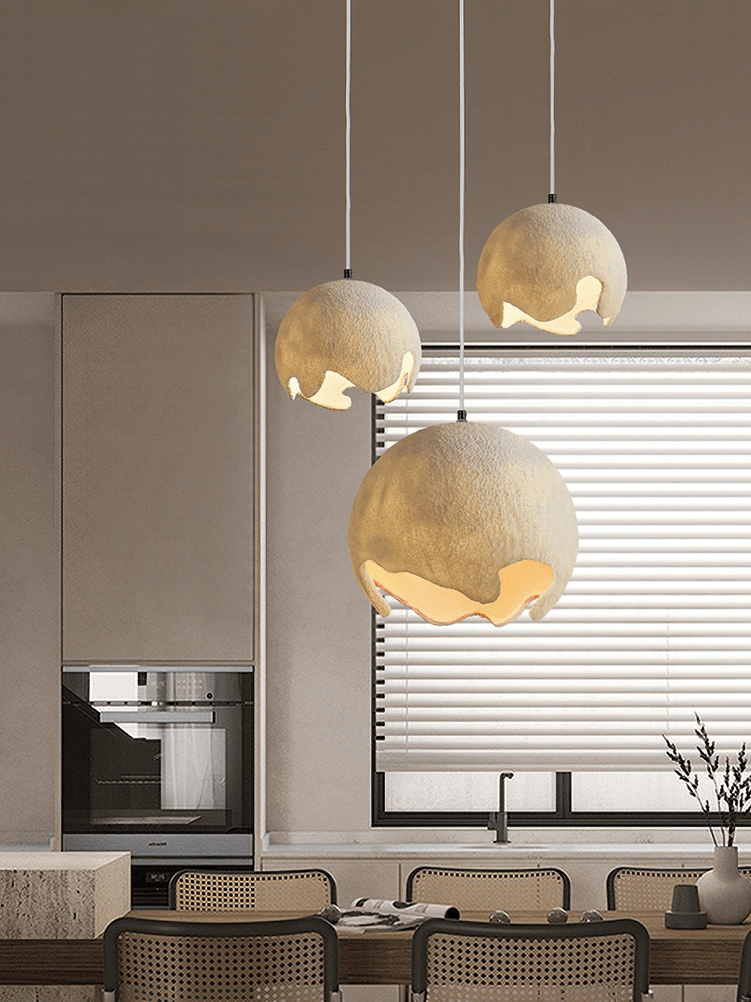 Patrick Wabi-Sabi Resin Pendant Light
