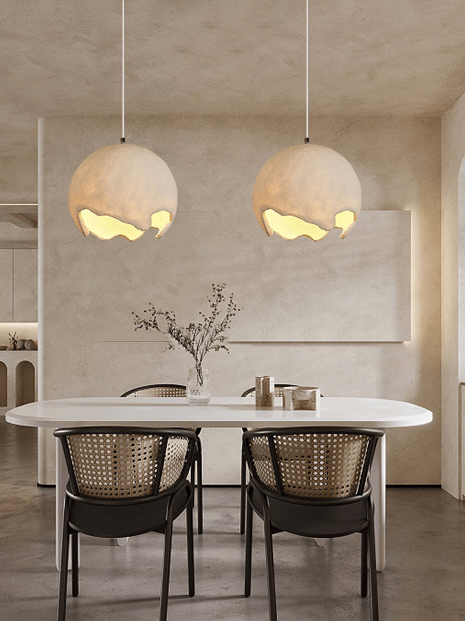 Patrick Wabi-Sabi Resin Pendant Light