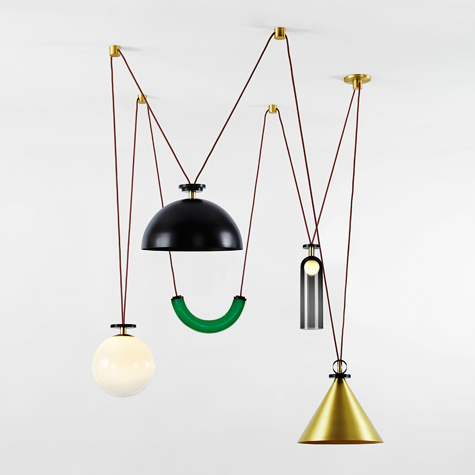 Covine Multi-Shape Adjustable Pendant Light - Neutral Decor