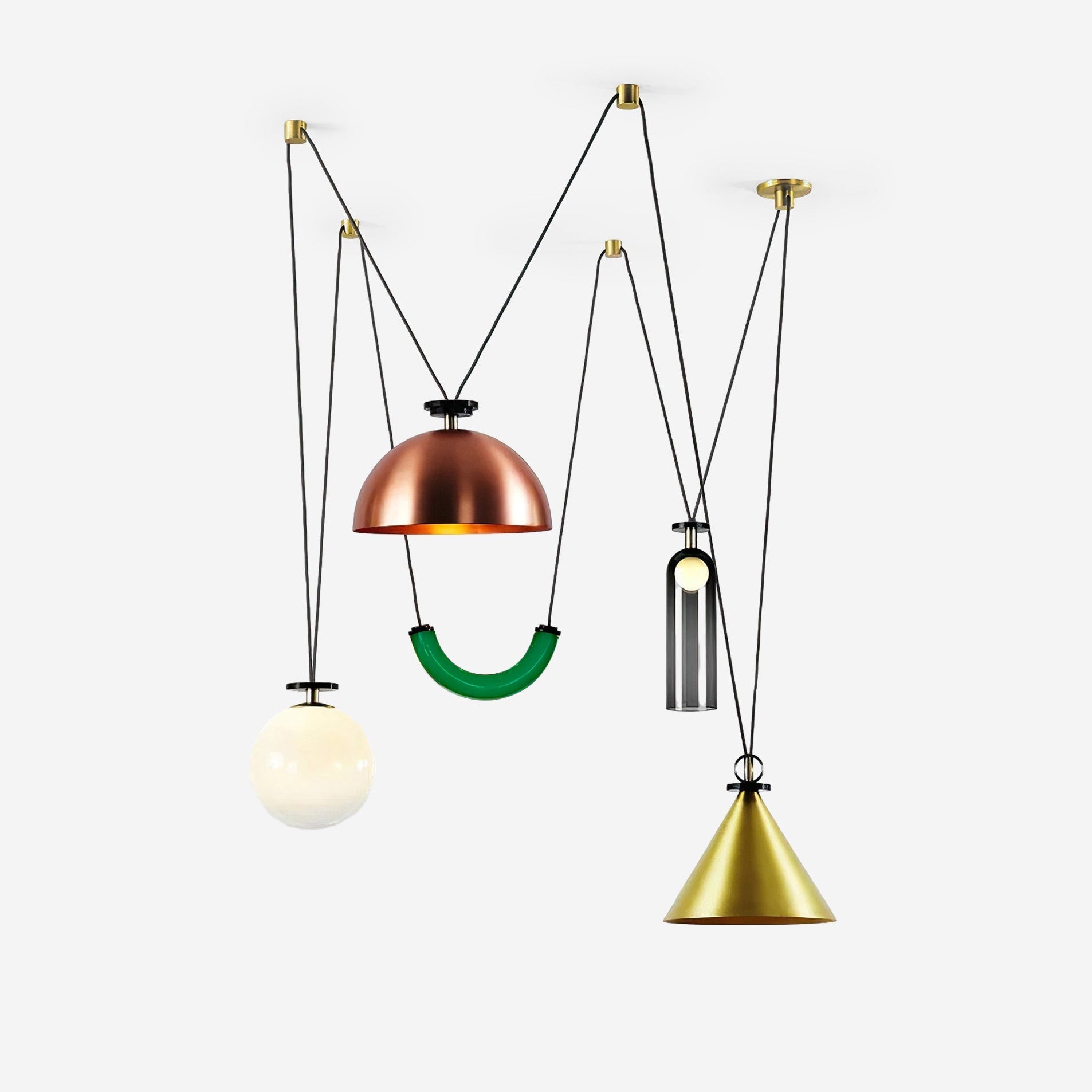Covine Multi-Shape Adjustable Pendant Light - Neutral Decor