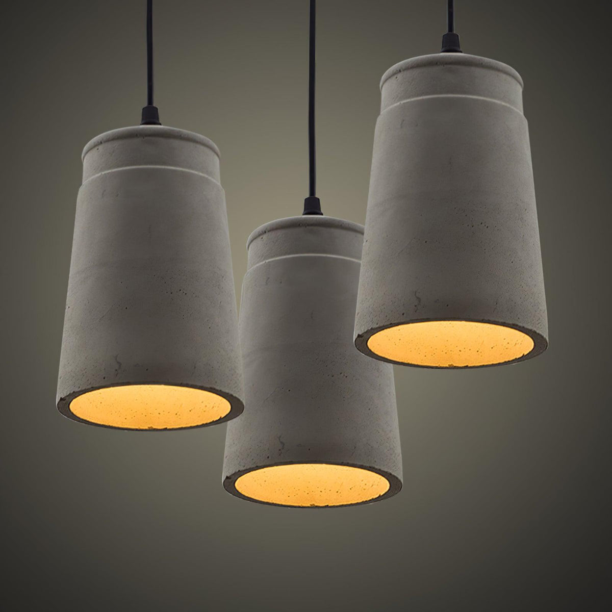 Geo Industrial Cement Pendant Light