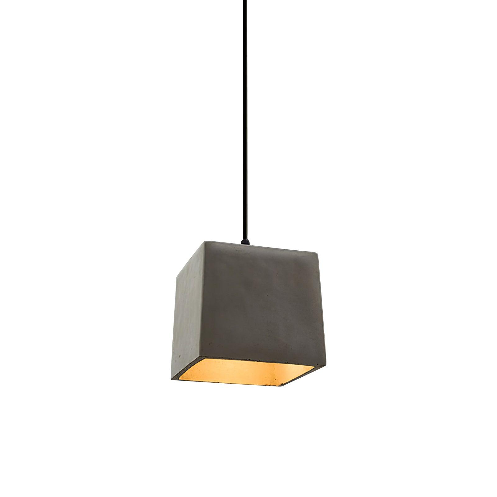 Geo Industrial Cement Pendant Light