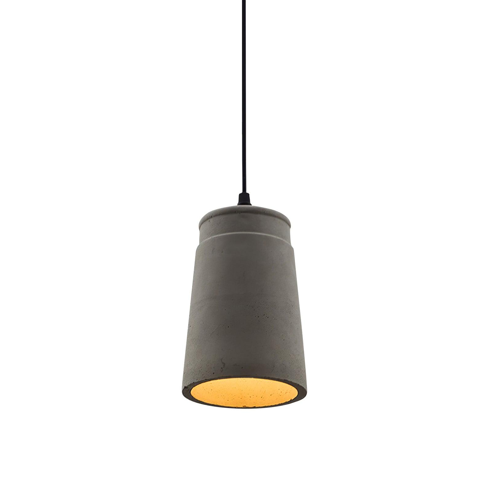 Geo Industrial Cement Pendant Light