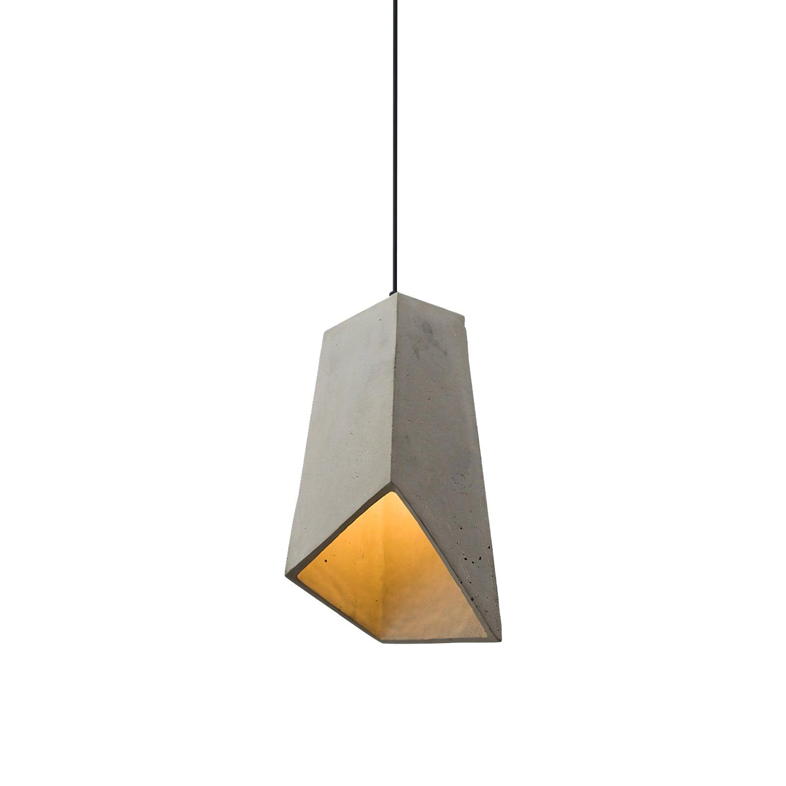 Geo Industrial Cement Pendant Light