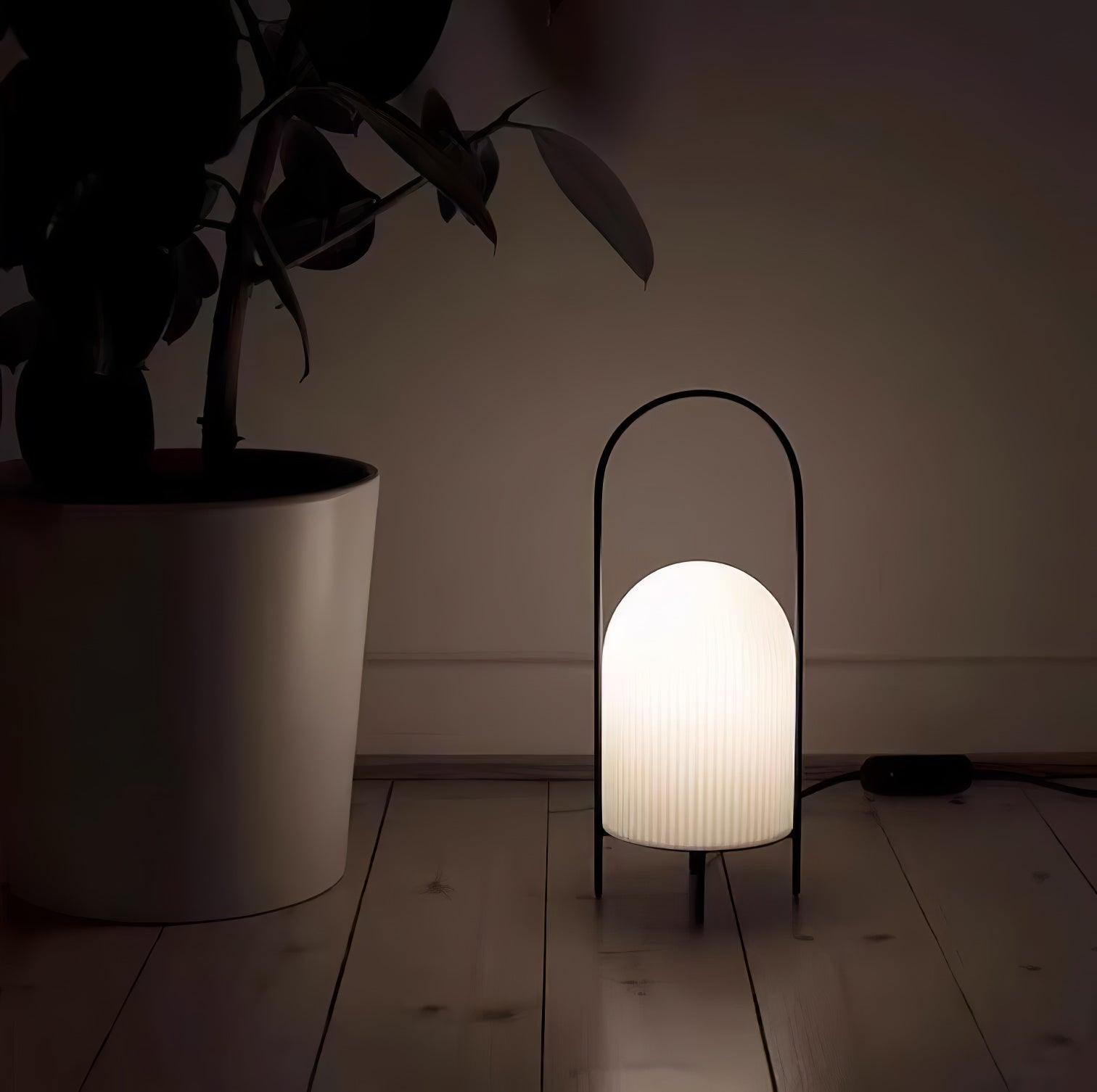 Firaie Glass Minimalist Table Lamp