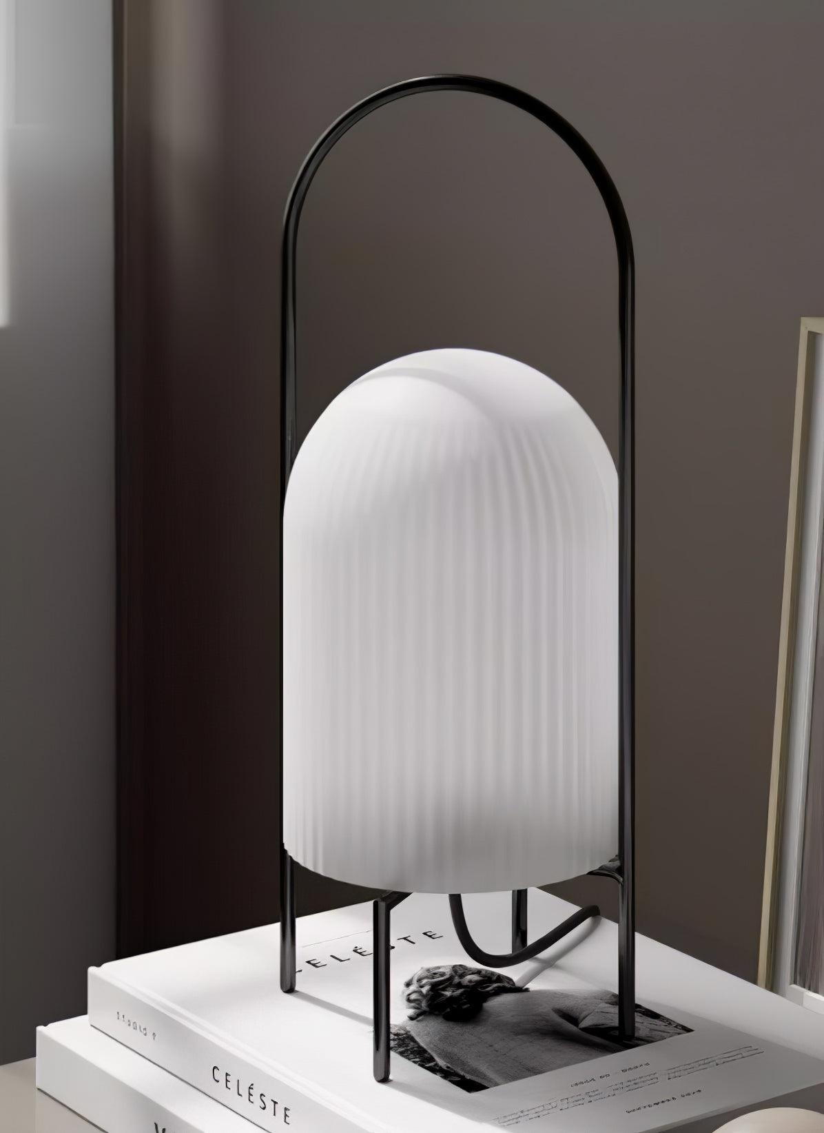 Firaie Glass Minimalist Table Lamp