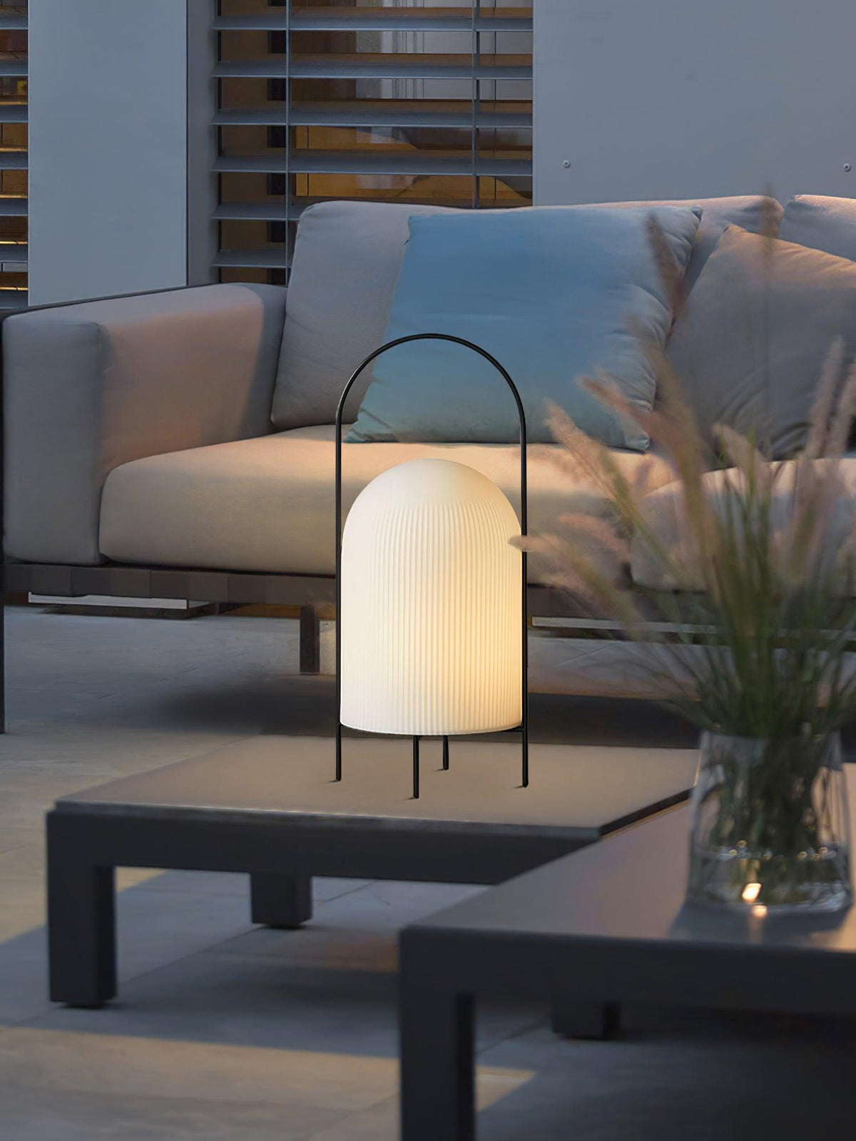 Firaie Glass Minimalist Table Lamp