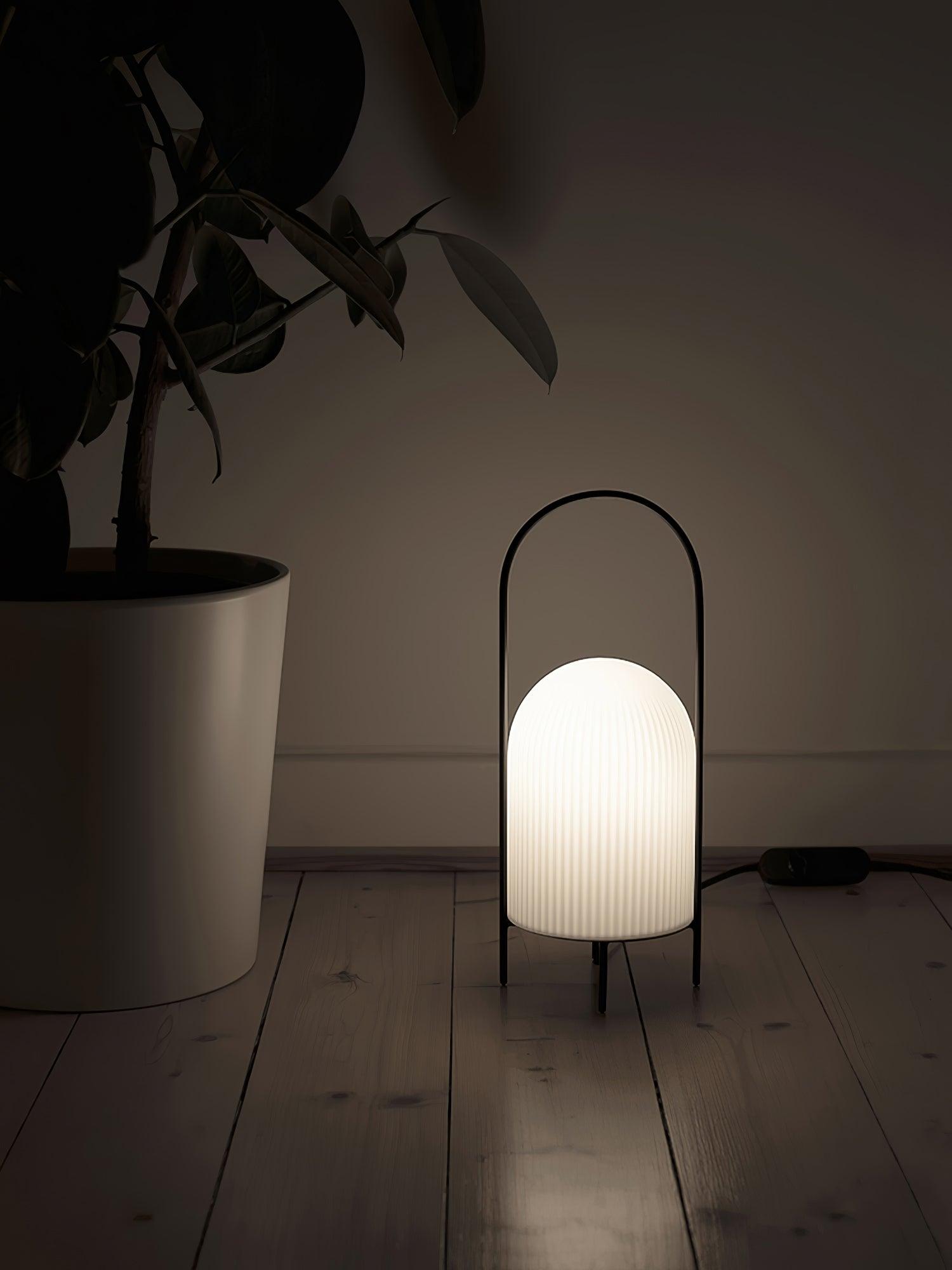 Firaie Glass Minimalist Table Lamp