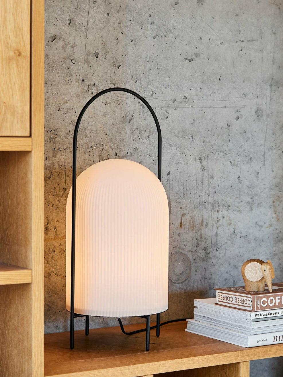 Firaie Glass Minimalist Table Lamp