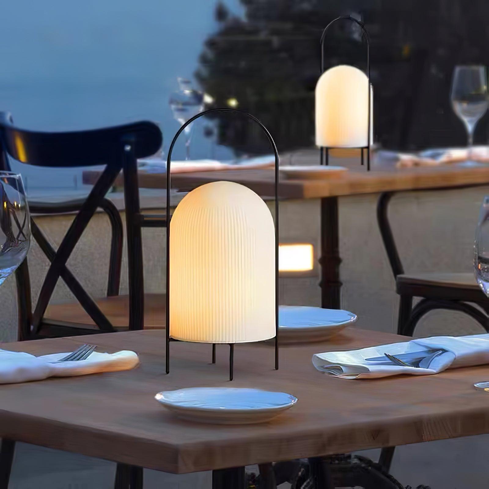 Firaie Glass Minimalist Table Lamp