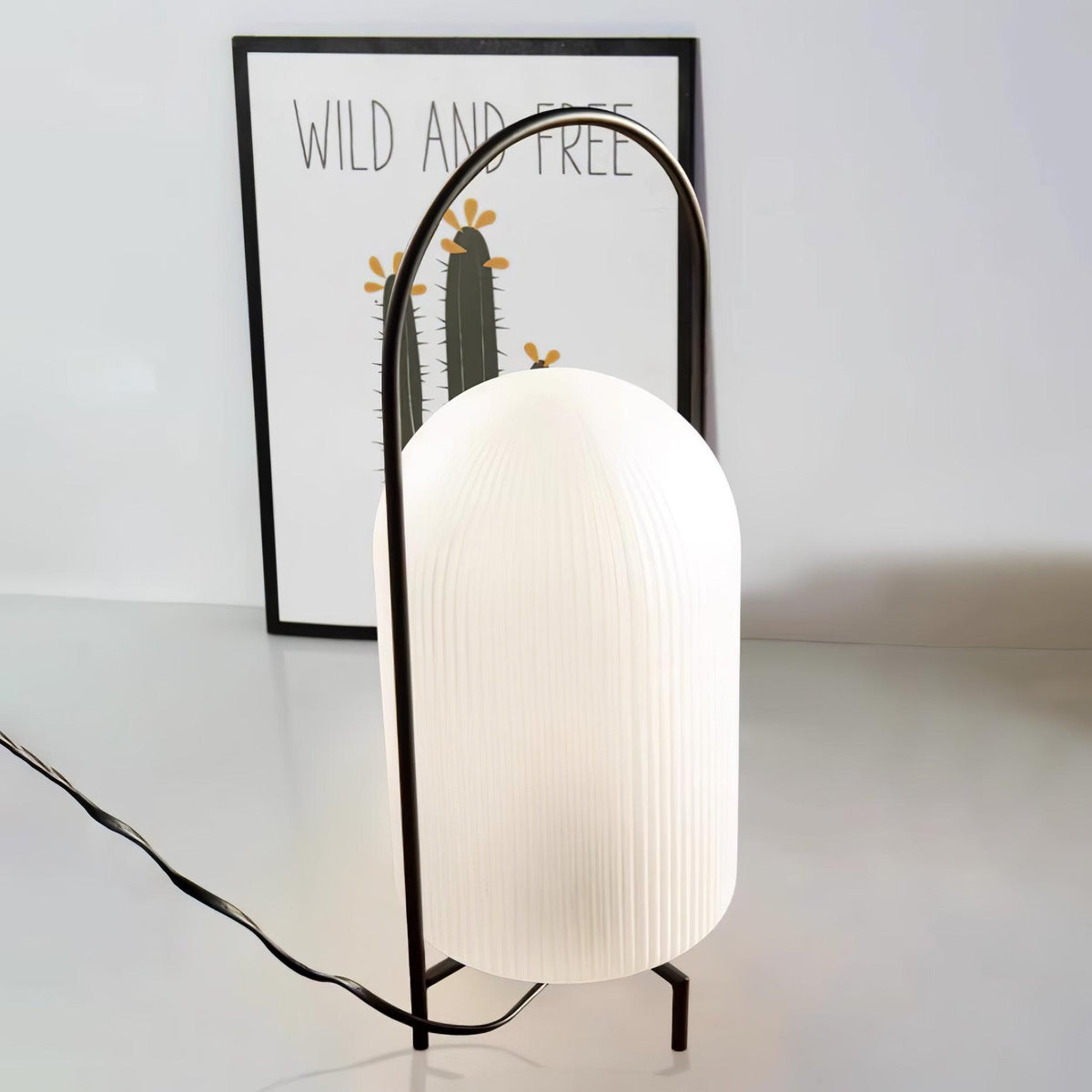 Firaie Glass Minimalist Table Lamp