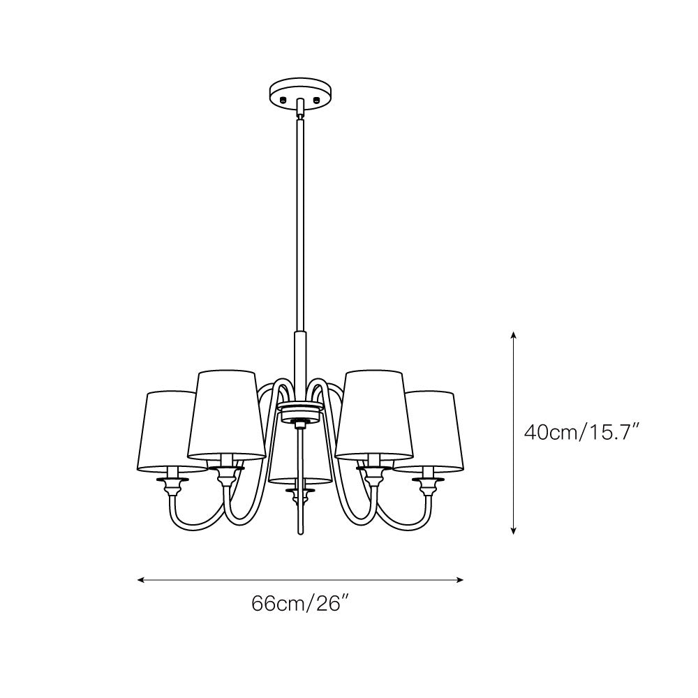 Auraena Brass Chandelier