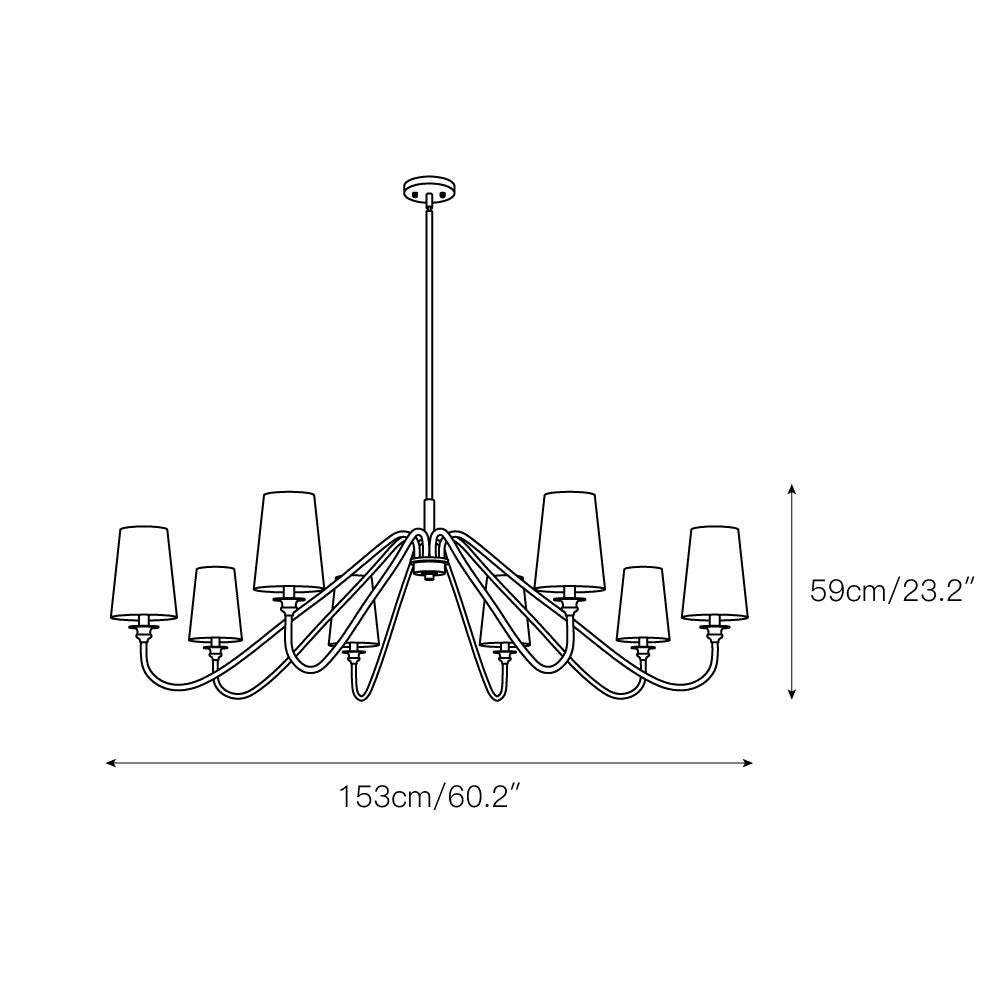 Auraena Brass Chandelier