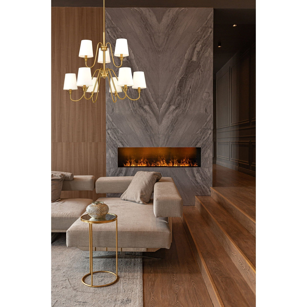 Auraena Brass Chandelier