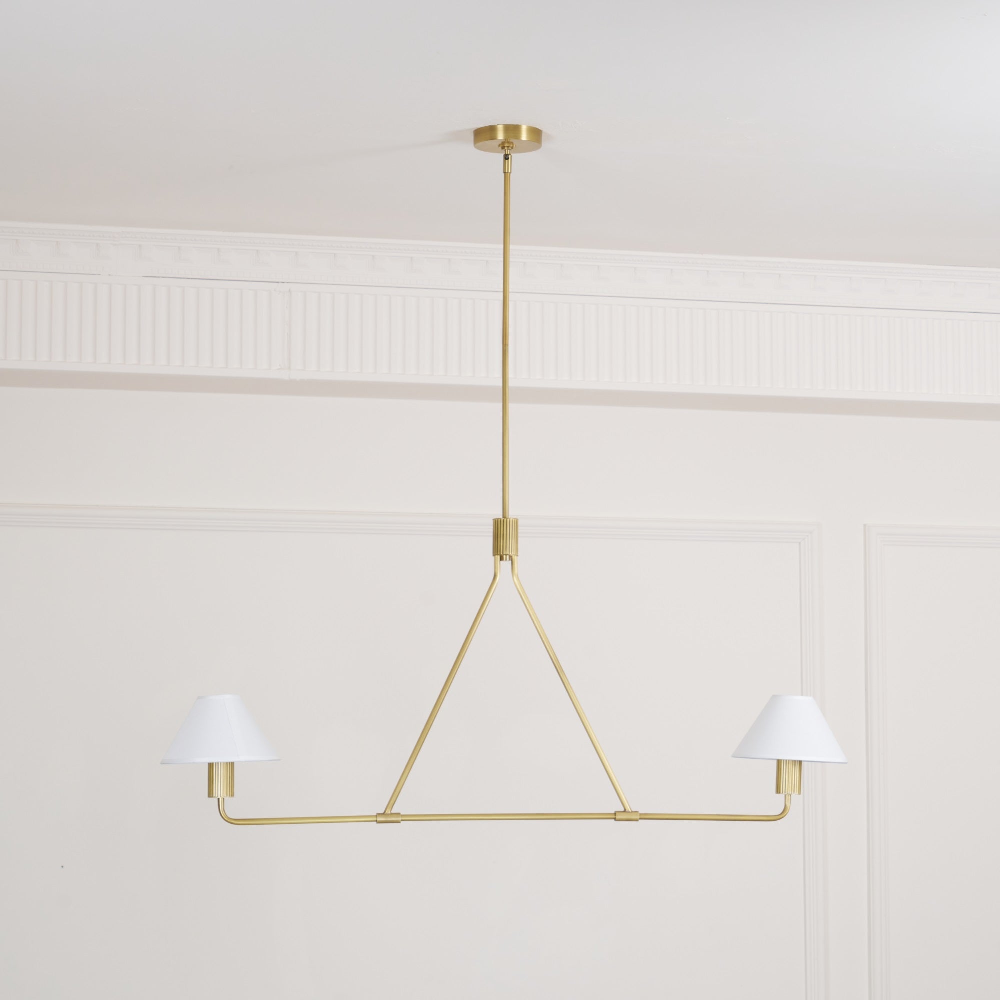 Vase Chandelier Cone Shade Minimalist