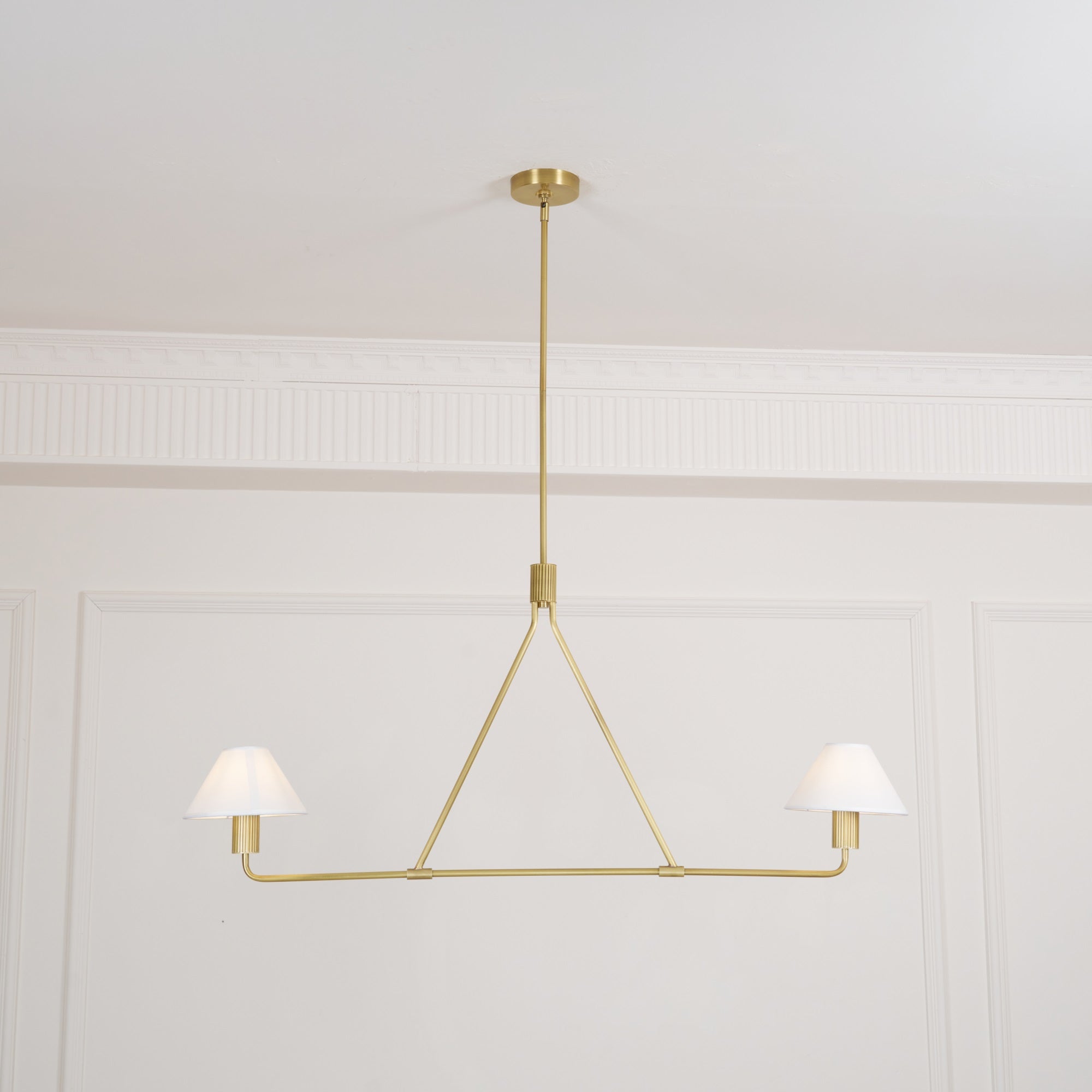 Vase Chandelier Cone Shade Minimalist