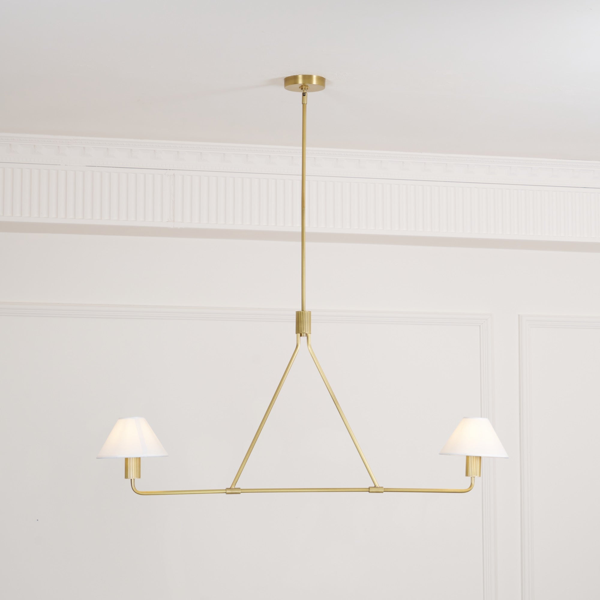Vase Chandelier Cone Shade Minimalist