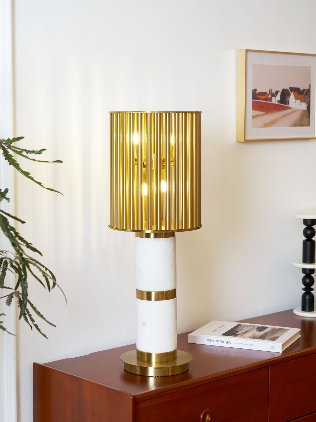 Elios Gilded Cage Table Lamp