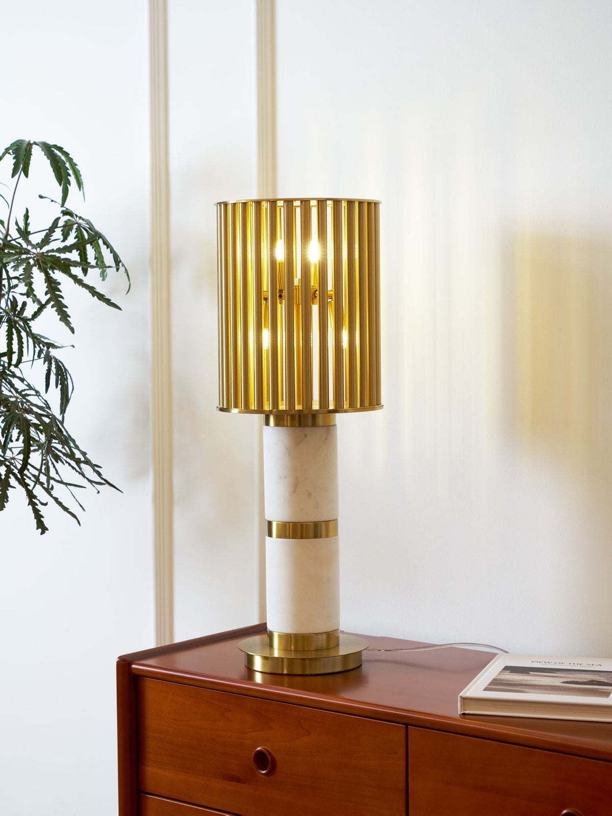 Elios Gilded Cage Table Lamp