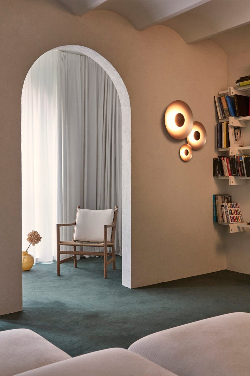 Ginger Modern Minimalist Round Wall Lamp