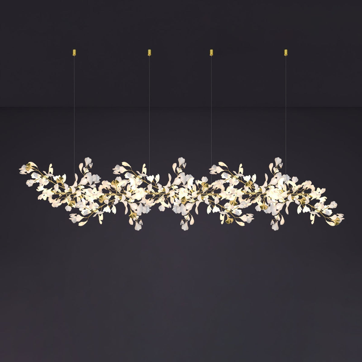 Eurzoris Gingko Leaf Chandelier