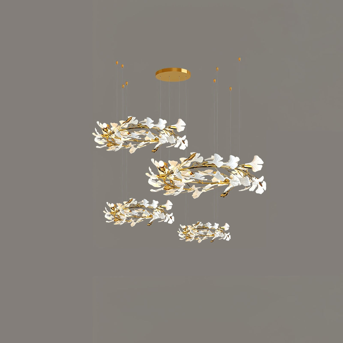 Eurzoris Gingko Leaf Chandelier