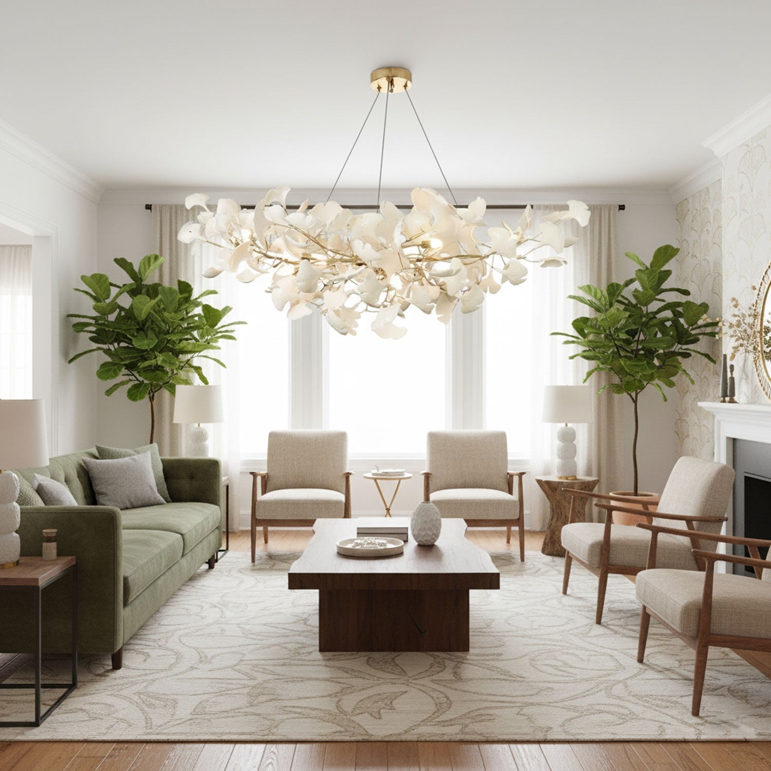 Fioraford Bloom Gingko Chandelier