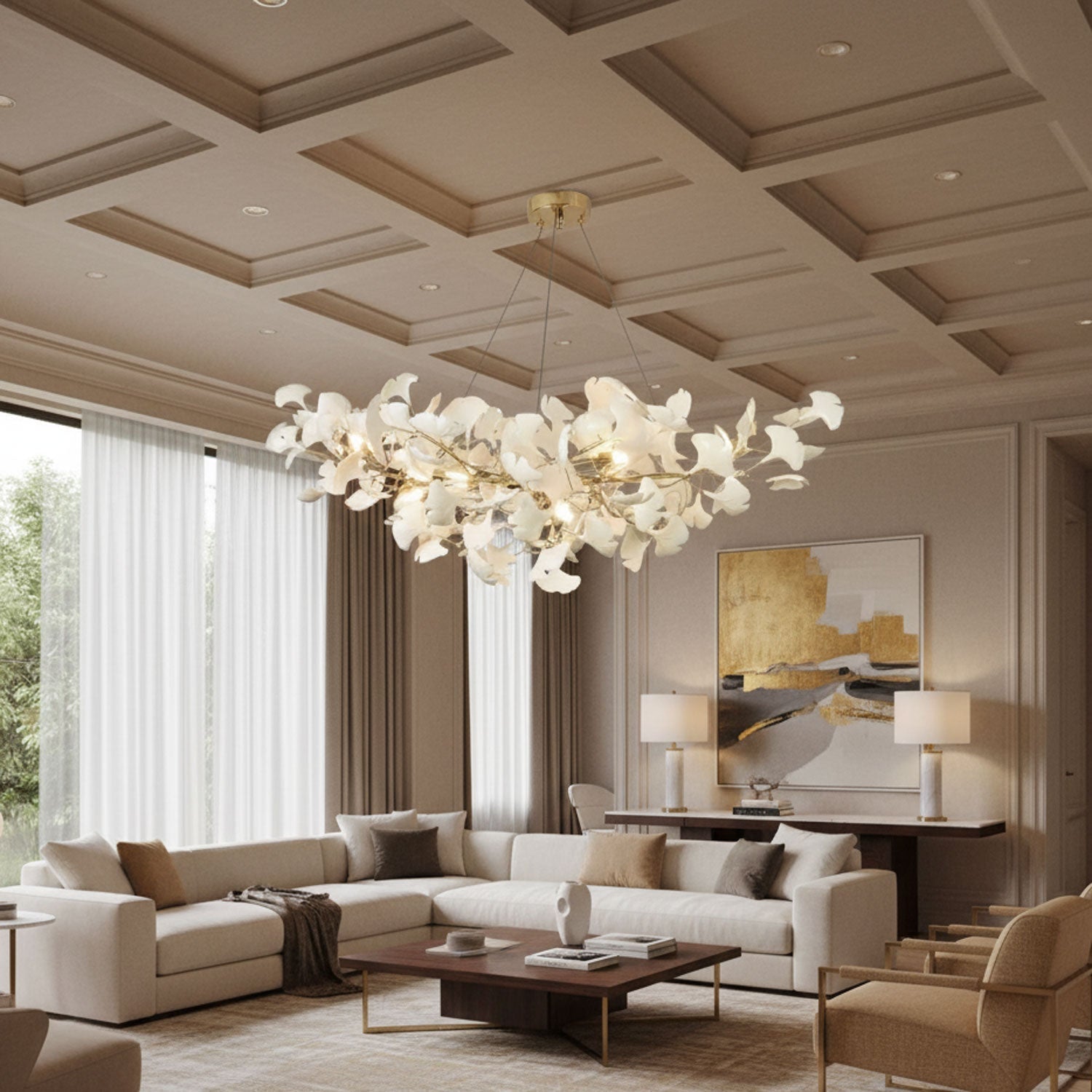 Fioraford Bloom Gingko Chandelier