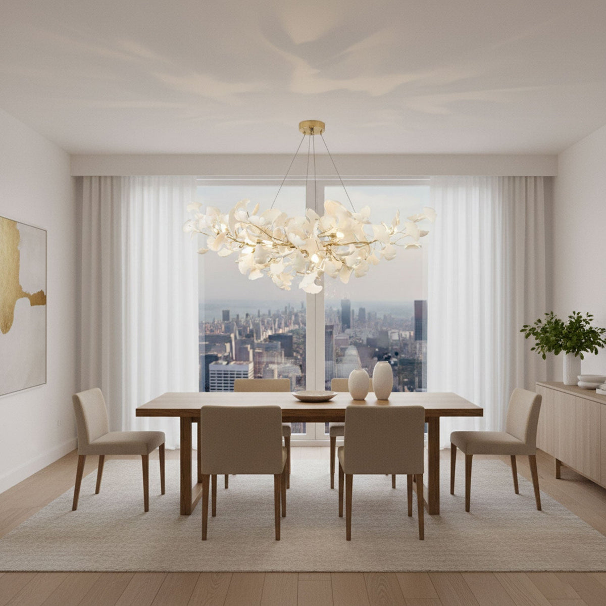Fioraford Bloom Gingko Chandelier