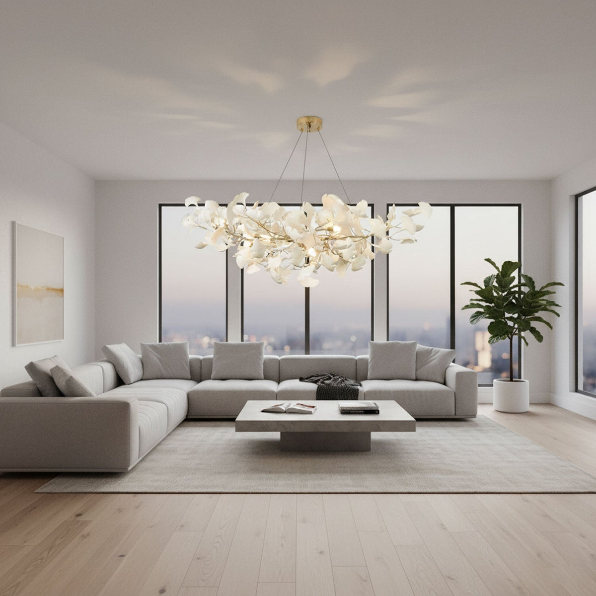 Fioraford Bloom Gingko Chandelier